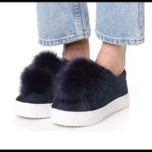 Sam Edelman Leya Pom Pom sneaker navy 8